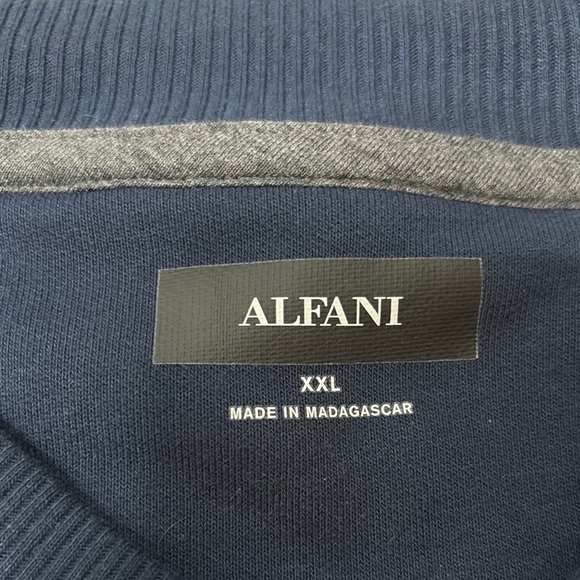 Alfani Men's Crewneck Sweater - Navy XXL NWT - Picture 9 of 11